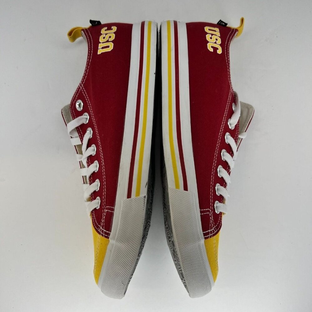 University of Southern California Unisex Red Yellow Size 9M 11W Canvas Shoes - Picture 7 of 9